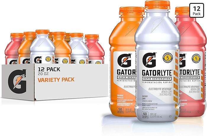 Gatorlyte Rapid Rehydration Electrolyte Drink, 3 Flavor Variety Pack, Specialized Blend of 5 Elec... | Amazon (US)
