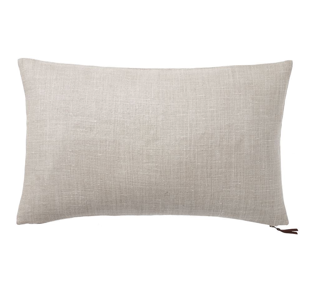 Belgian Linen Lumbar Pillow Cover | Pottery Barn (US)