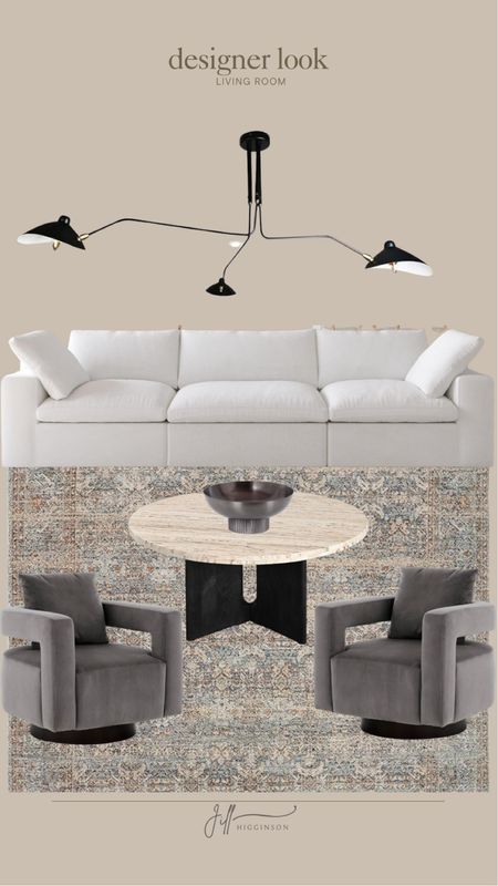 Designer look living room from Amazon! 

Couch, furniture, chair, coffee table, seating, light fixture, bowl, home decor, rug 

#LTKSaleAlert #LTKFindsUnder100 #LTKHome