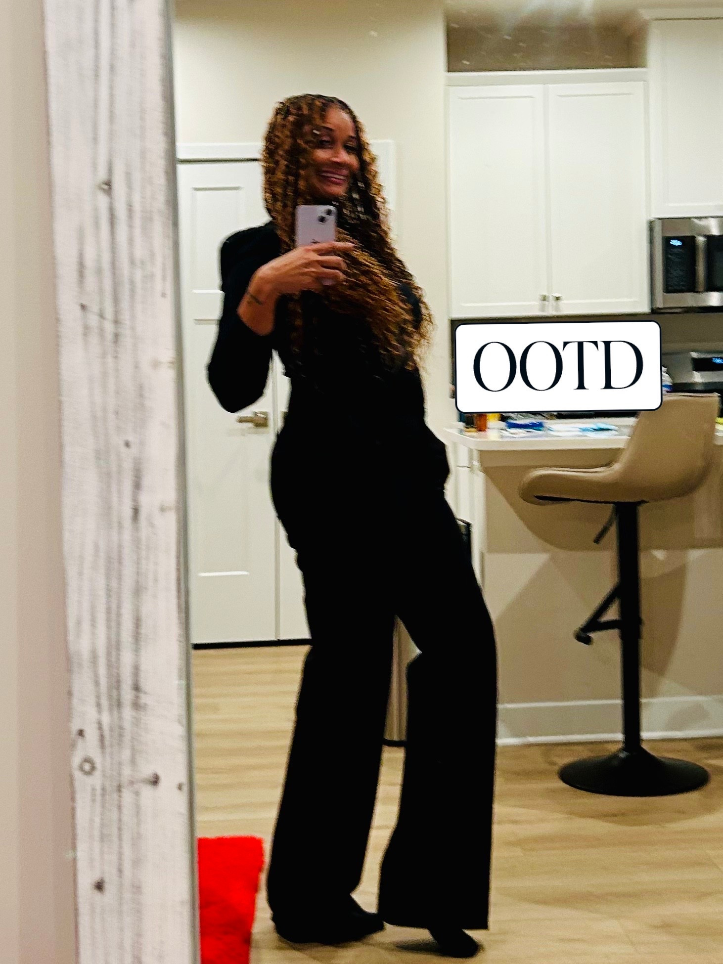 Black on black will always be a classic vibe. 
Pants #express
Sweater #macys 

#LTKootd #LTKWorkwear #LTKvlog