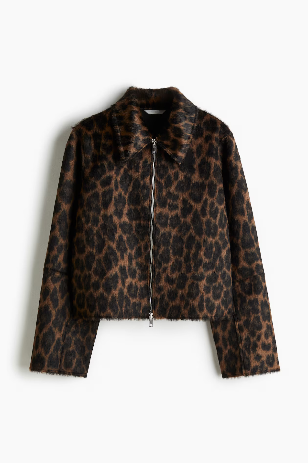 Veste duveteuse - Marron/imprimé léopard - FEMME | H&M BE | H&M (FR, IT, ES, PT, BE)