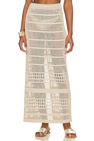PEIXOTO Ellis Maxi Skirt in Tayrona Tan from Revolve.com | Revolve Clothing (Global)