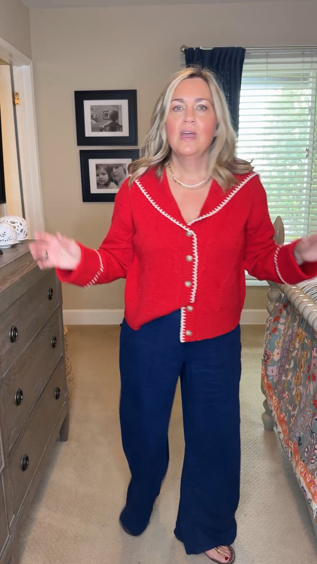 Classic pieces will always work. These linen pants are perfect for covering your menopausal belly and they are so comfortable and chic looking.  A cute cardigan is something you will wear over and over again for years to come. ￼

#LTKootd #LTKOver40 #LTKSaleAlert