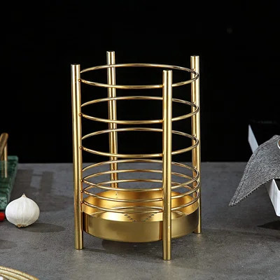 Gold Kitchen Utensil Holder For Kitchen Counter, Stainless Steel Utensil Crocks, Gold Titanium Coating Utensil Storage Caddy Organizer, Cooking Utensi | Wayfair North America
