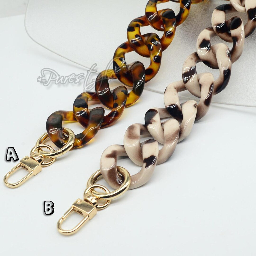 A piece of Acrylic Chain Bag chain Acrylic chain Purse Chain bag handle bag strap Plastic Handles... | Etsy (US)