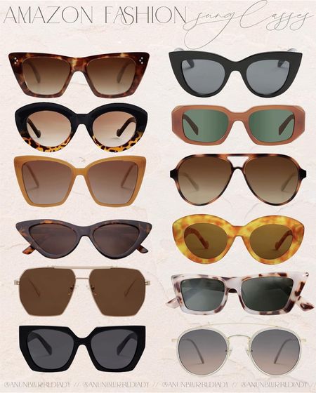 Trending amazon sunglasses for the warm weather! #Founditonamazon #amazonfashion #inspire Amazon fashion outfit inspiration 

#LTKfindsunder100 #LTKfindsunder50 #LTKstyletip