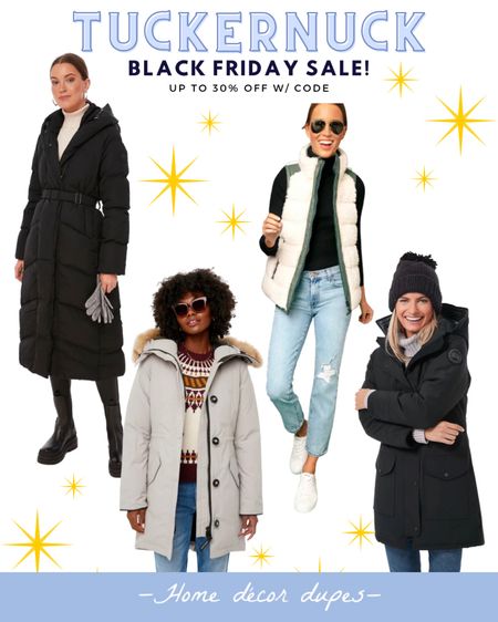 Great news for my fellow TUCKERNUCK loving friends!! I’ve got early access to their Black Friday sale!!! Now get up to 30% OFF sitewide when you use code: CYBER!!

Practically everything is included…even sale items!! 🙌🏻 linked my favorite boots (that aren’t Uggs 🤣) winter hats , and gloves, plus outerwear favorites from Canada Goose! 

The code is excluded from that brand but DM me on social for an exclusive code that does work!! 🙌🏻🙌🏻

#LTKHoliday #LTKsalealert #LTKCyberweek