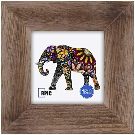 RPJC 4x4 inch Picture Frame Made of Solid Wood High Definition Glass for Wall Mounting Photo Frame C | Amazon (US)