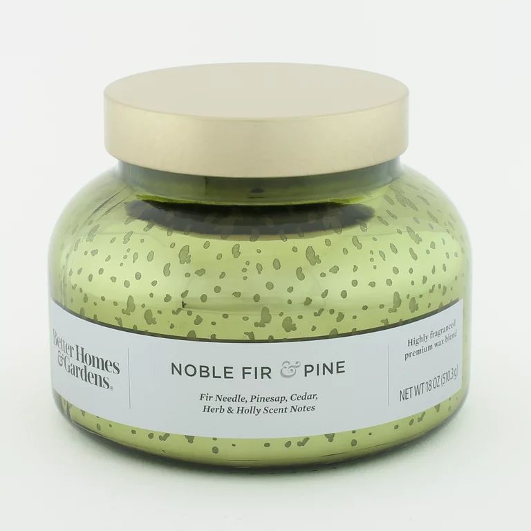 Better Homes & Gardens 18oz Noble Fir & Pine Mercury 2-Wick Jar Candle | Walmart (US)