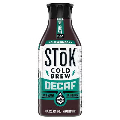 SToK Decaf Unsweetened Cold Brew Coffee - 48 fl oz | Target