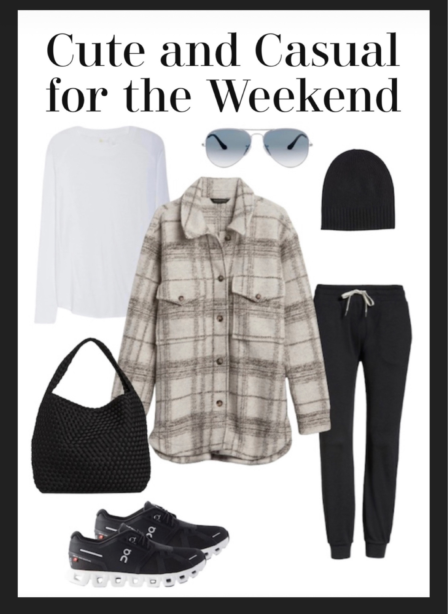 Comfy casual fall weekend outfit idea athlesure sneakers shacket

#LTKover40 #LTKsalealert #LTKfindsunder100