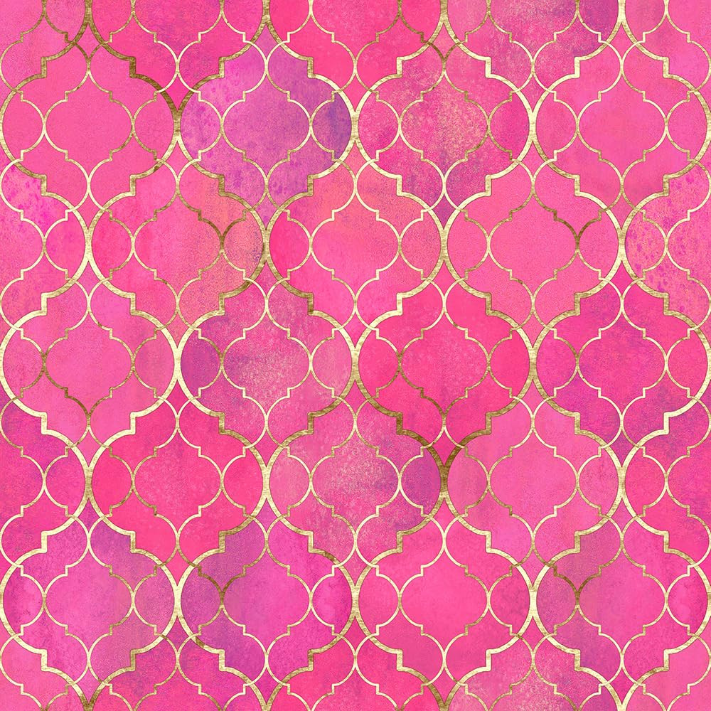 Modern Pink/Golden Krystal Mosaic Peel and Stick Wallpaper Self Adhesive Removable Easy Peel Off ... | Amazon (US)