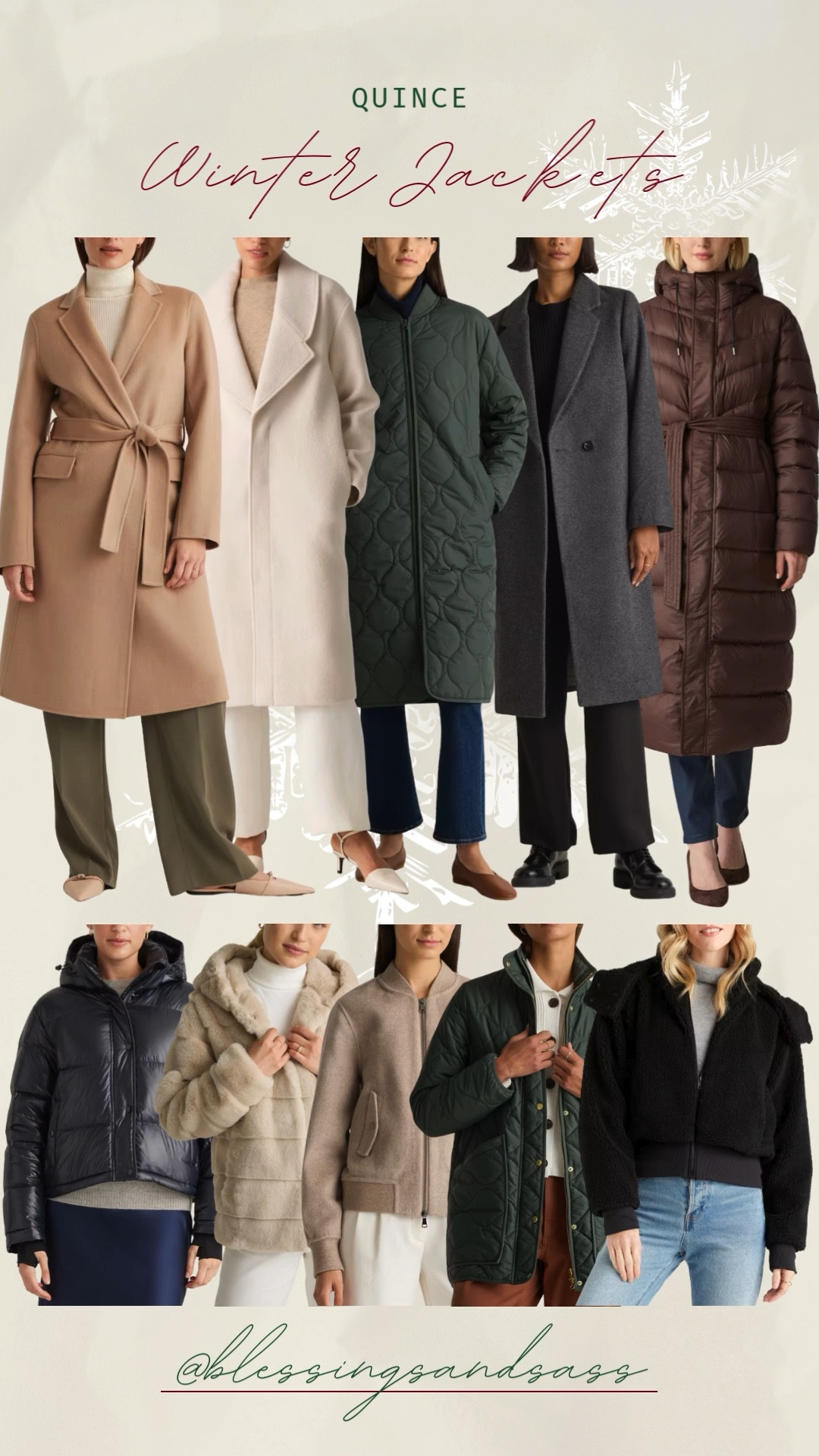 Quince winter jackets!!!

Women’s fashion, what to wear for, sale alert, fashion over 40, fashion over 50, fall outfit ideas, winter fashion, winter styles, winter outfits, winter outfit inspo, holiday styles, holiday outfits, holiday outfit inspo, holiday fashion, trending fashion, chic style, puffer jacket, winter coats, winter jackets, trench coats, Sherpa coats, Sherpa jackets, fleece jackets 




#LTKHoliday #LTKootd #LTKSeasonal