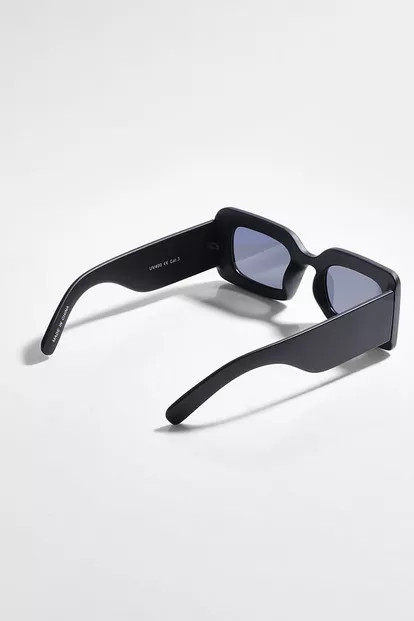 Chunky Rectangle Oversized Sunglasses | Boohoo.com (US & CA)