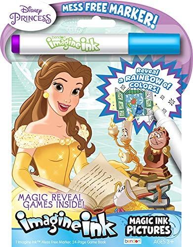 Disney Princess 24 Page Imagine Ink Magic Ink Pictures with 1 Mess Free Marker, Bendon 26012 | Amazon (US)