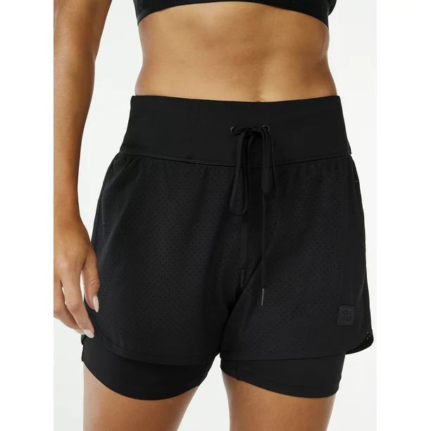 Love & Sports Women's Lined Running Shorts | Walmart (US)