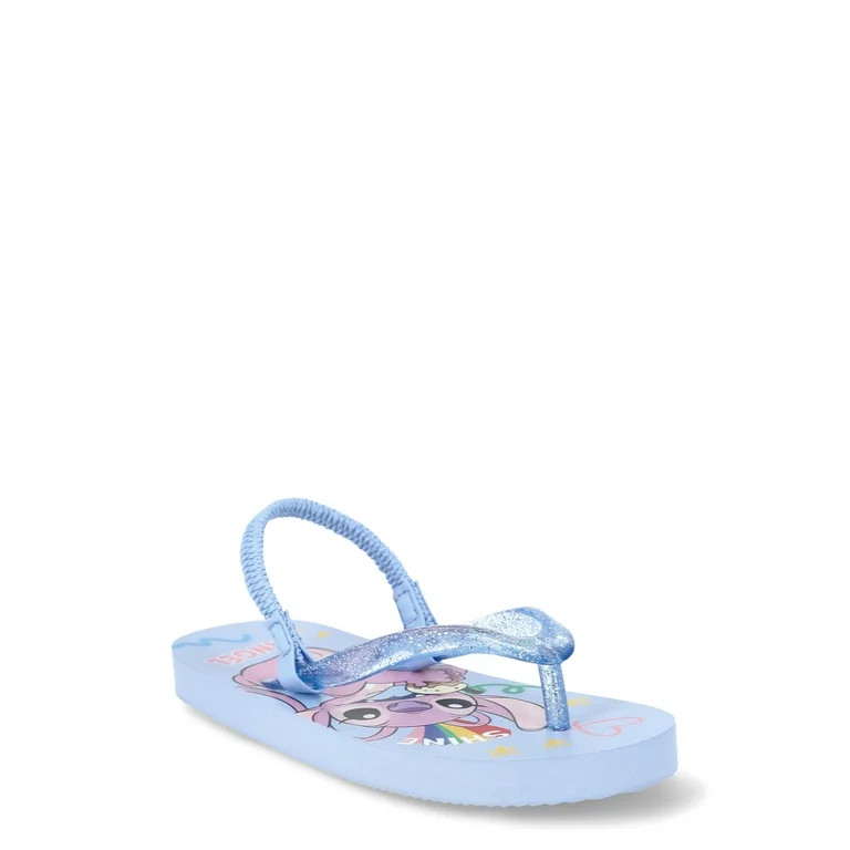 Disney's Lilo & Stitch Toddler Girls Backstrap Flip Flop Sandals - Walmart.com | Walmart (US)