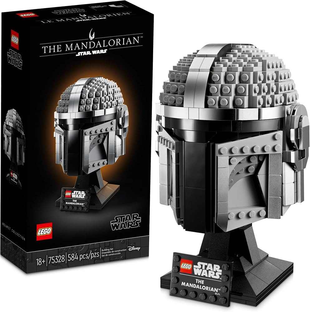 LEGO Star Wars The Mandalorian Helmet 75328 Creative Building Kit for Adults; Collectible Build-a... | Amazon (US)