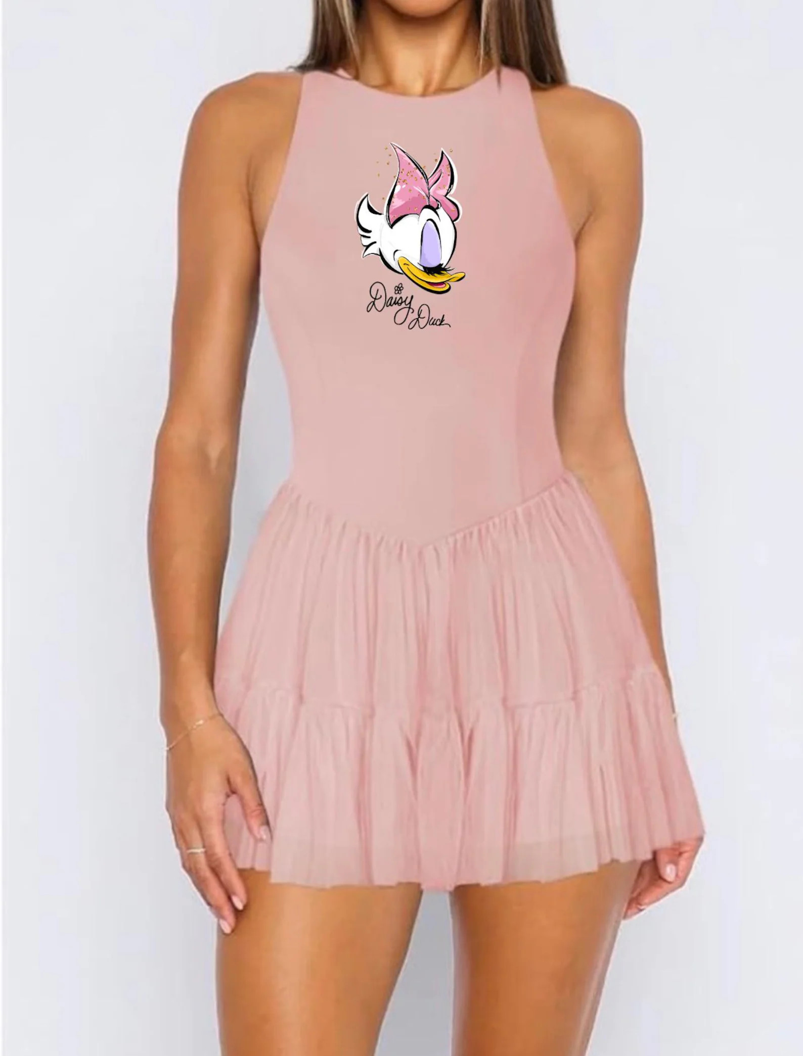 Daisy Duck Pink Active Dress for Adults with Built-in Shorts,Disney Park Outfit, | Etsy (US)