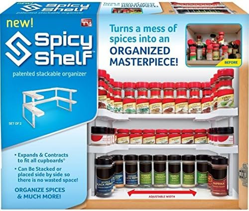 Spicy Shelf Spice Rack and Stackable Organizer 1 Set of 2 shelves | Amazon (US)