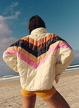 Women's Quilted Jackets Oversized Packable Shine Puffer Coat Long Sleeve Zip Up Outerwear Pullove... | Amazon (US)