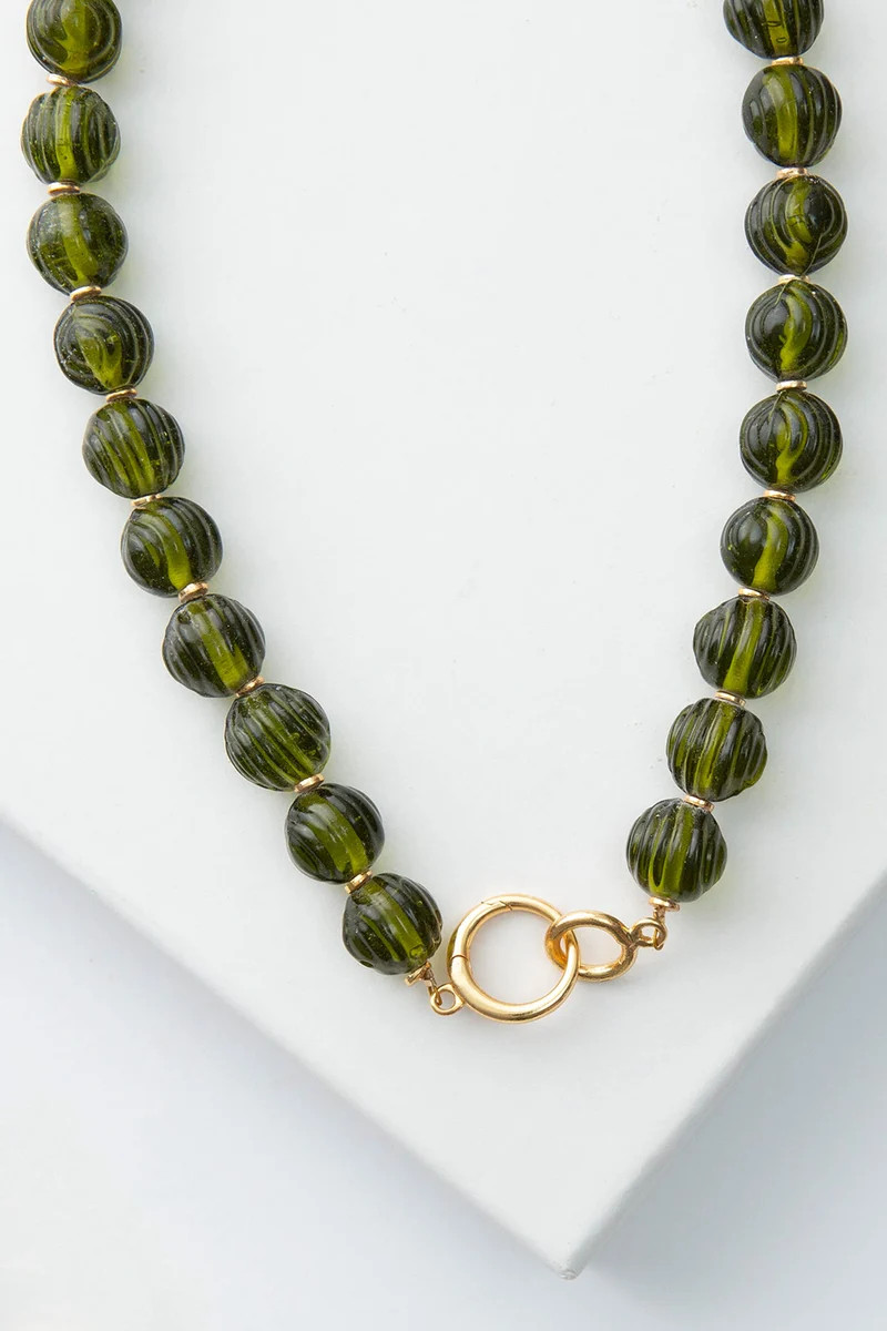 Lucid Glass Necklace, Sage | Noonday