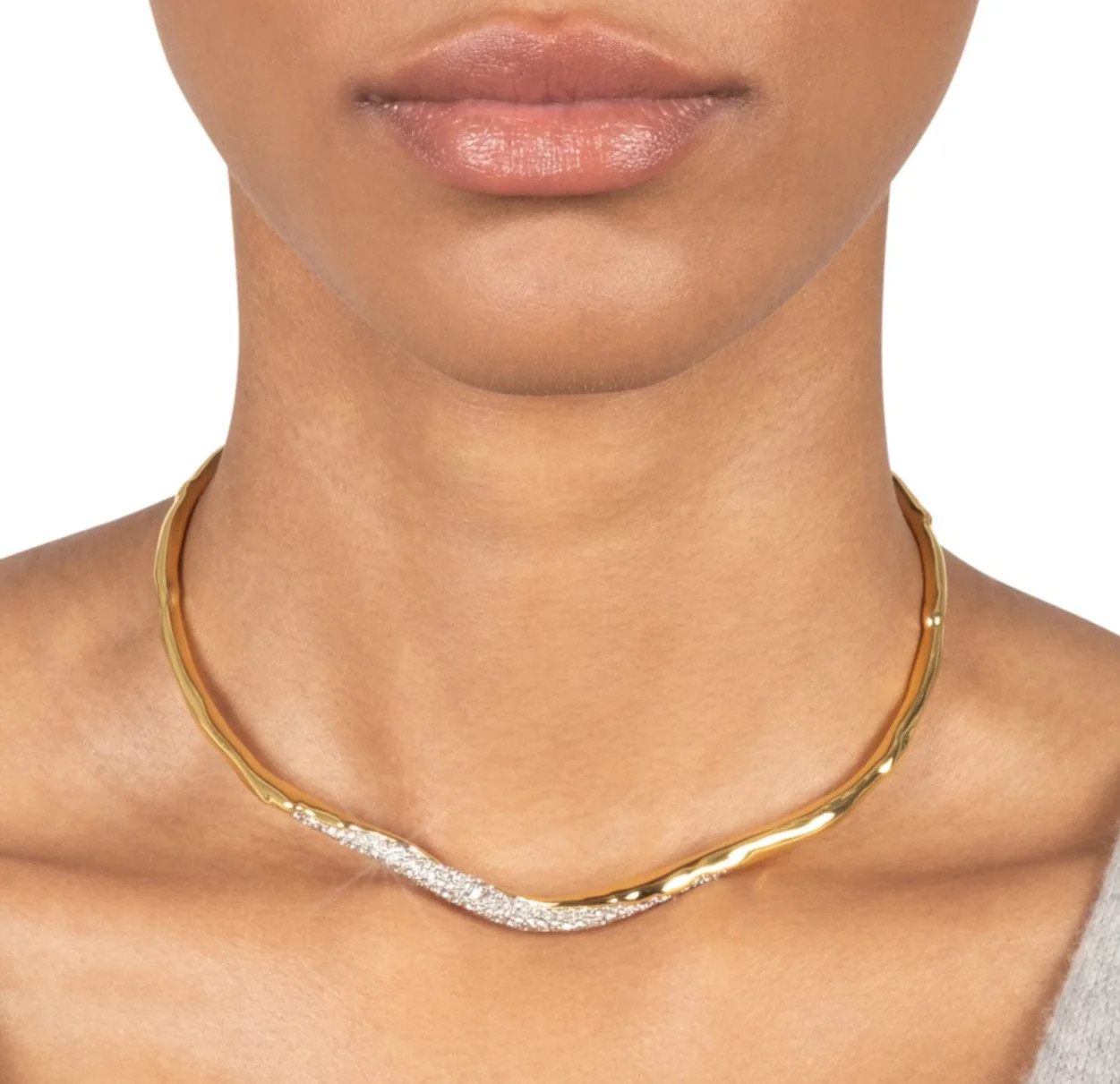 Solanales Gold Crystal Skinny Collar | Alexis Bittar | Alexis Bittar