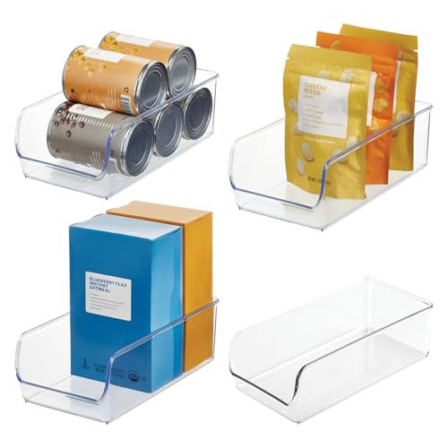 iDesign Pantry Bin for Kitchen or Cabinet Storage - Set of 4 - Clear | Amazon (US)