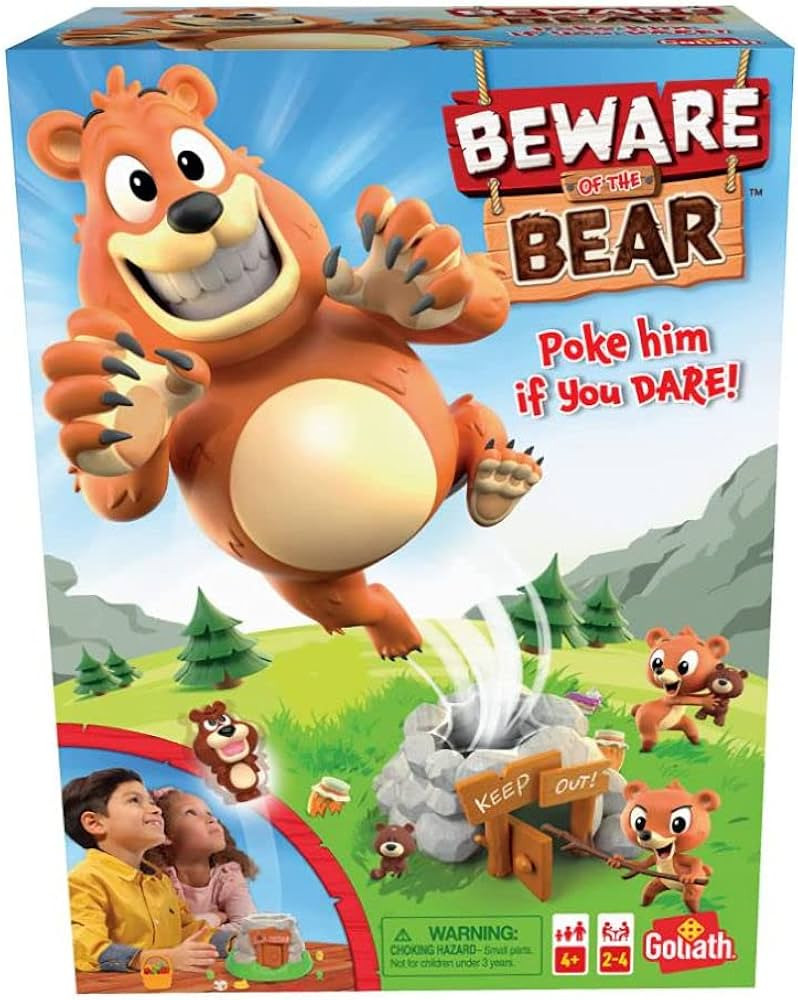 Beware of The Bear - Poke The Bear and Sneak The Goodies Before He Wakes Up Game by Goliath | Amazon (US)