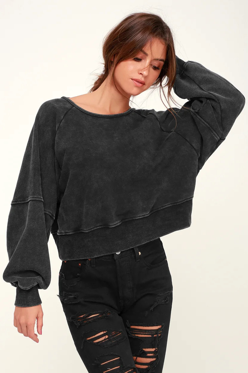 Twist Connection Black Cropped Sweater Top Casual Summer Outfits Casual Outfits Summer Outfits 2023 | Lulus (US)