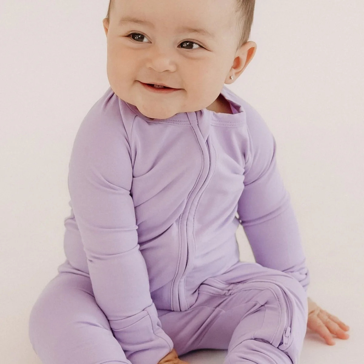 Infant Romper in Lilac | Silks Design