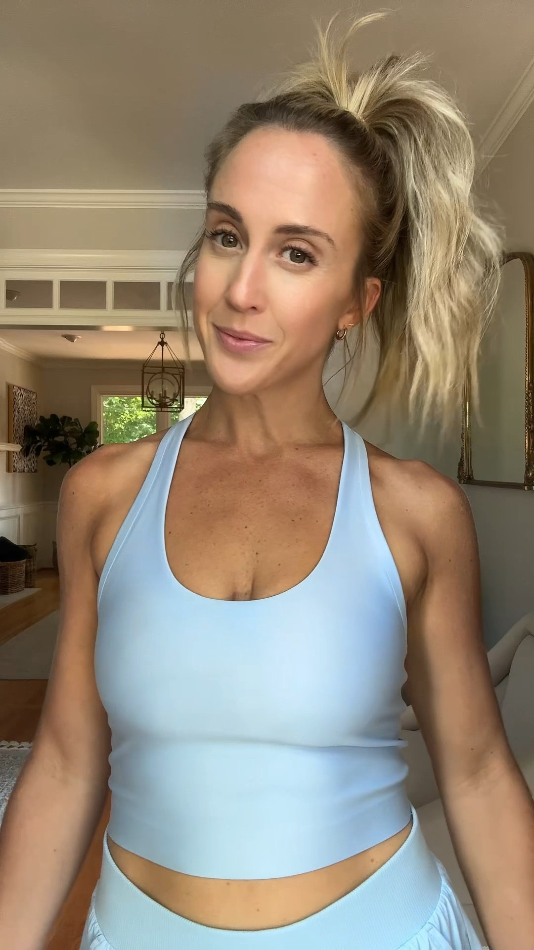 The cutest shade of blue for summer! I’m obsessed with these shorts for running. So breezy and comfortable. I’m wearing an xs in both pieces. @alo

#LTKActive #LTKSeasonal #LTKFindsUnder100