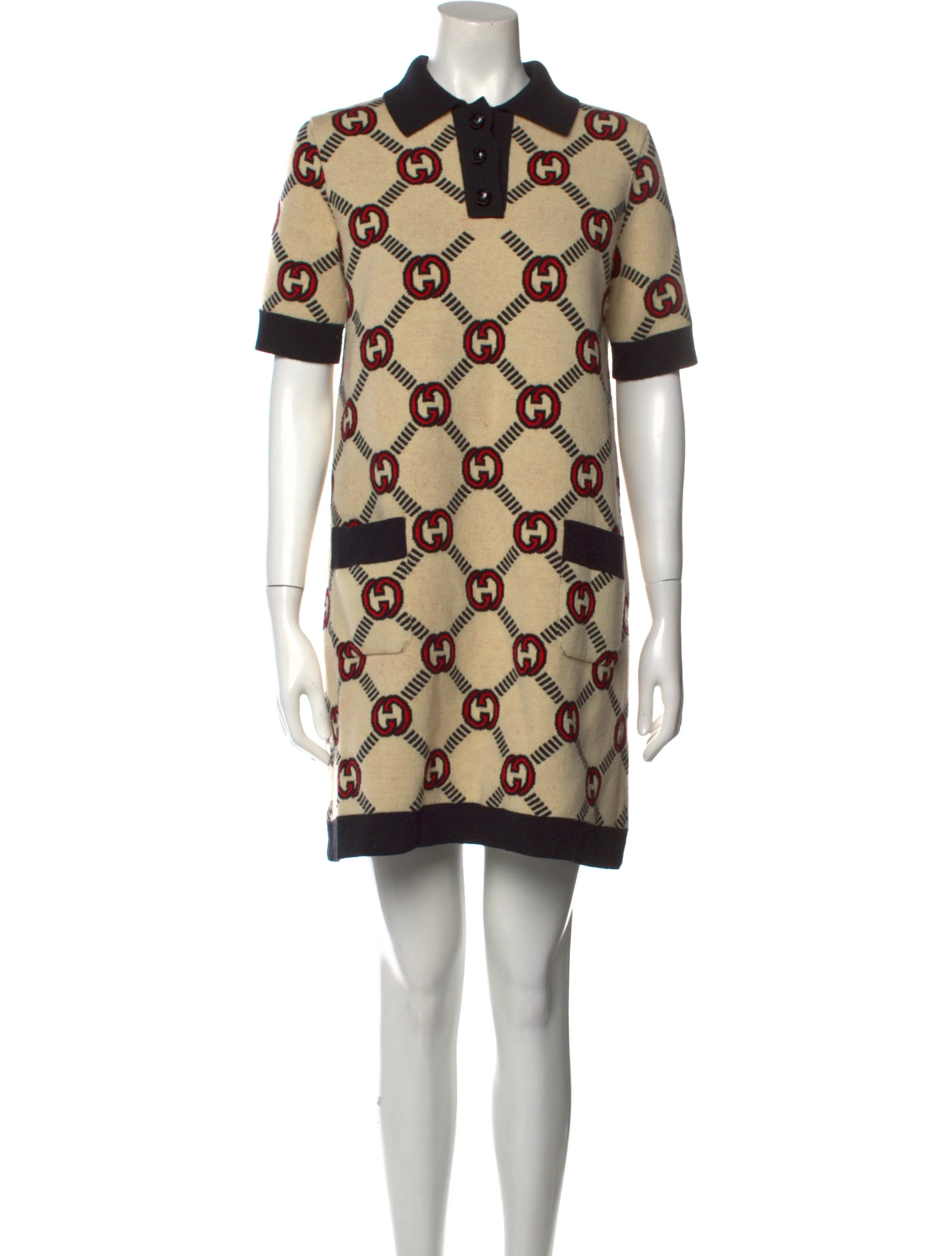 Interlocking GG Reversible Wool Mini Dress | The RealReal