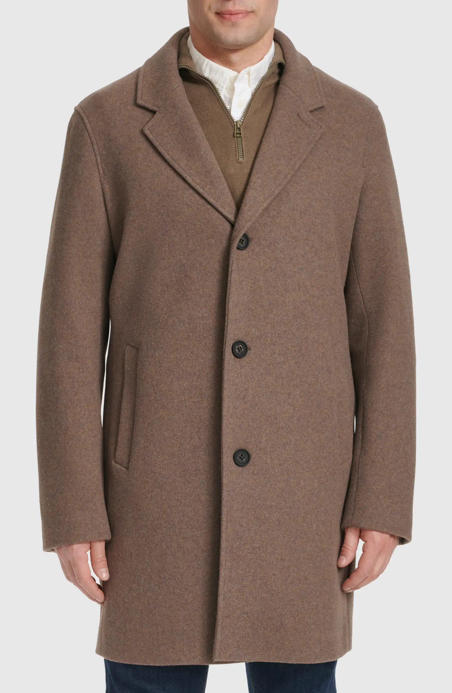 Cole Haan Regular Fit Stretch Wool Coat | Nordstrom | Nordstrom
