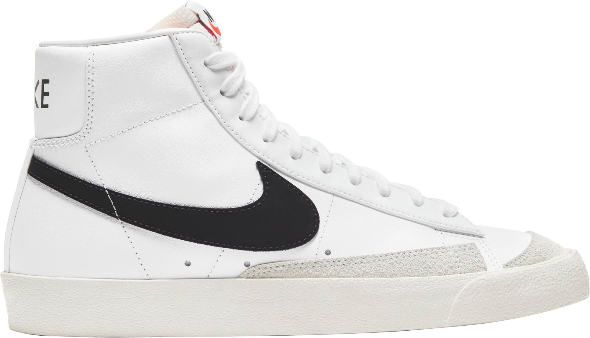 Nike Men's Blazer Mid '77 Vintage Shoes, Size 12.5, White/Black/Black | Dick's Sporting Goods