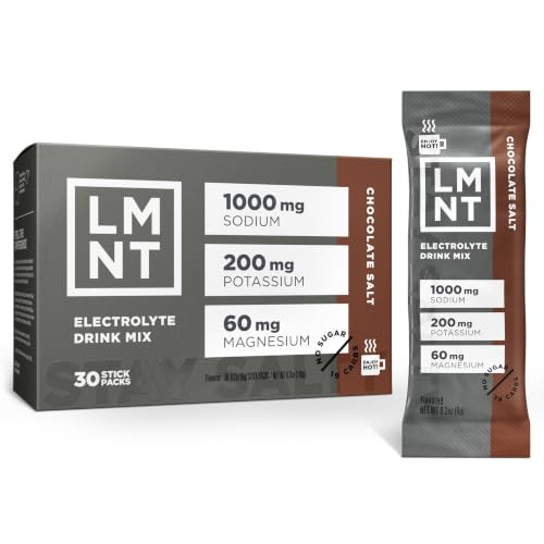 LMNT Zero Sugar Electrolytes - Chocolate Salt | Drink Mix | 30-Count | Amazon (US)