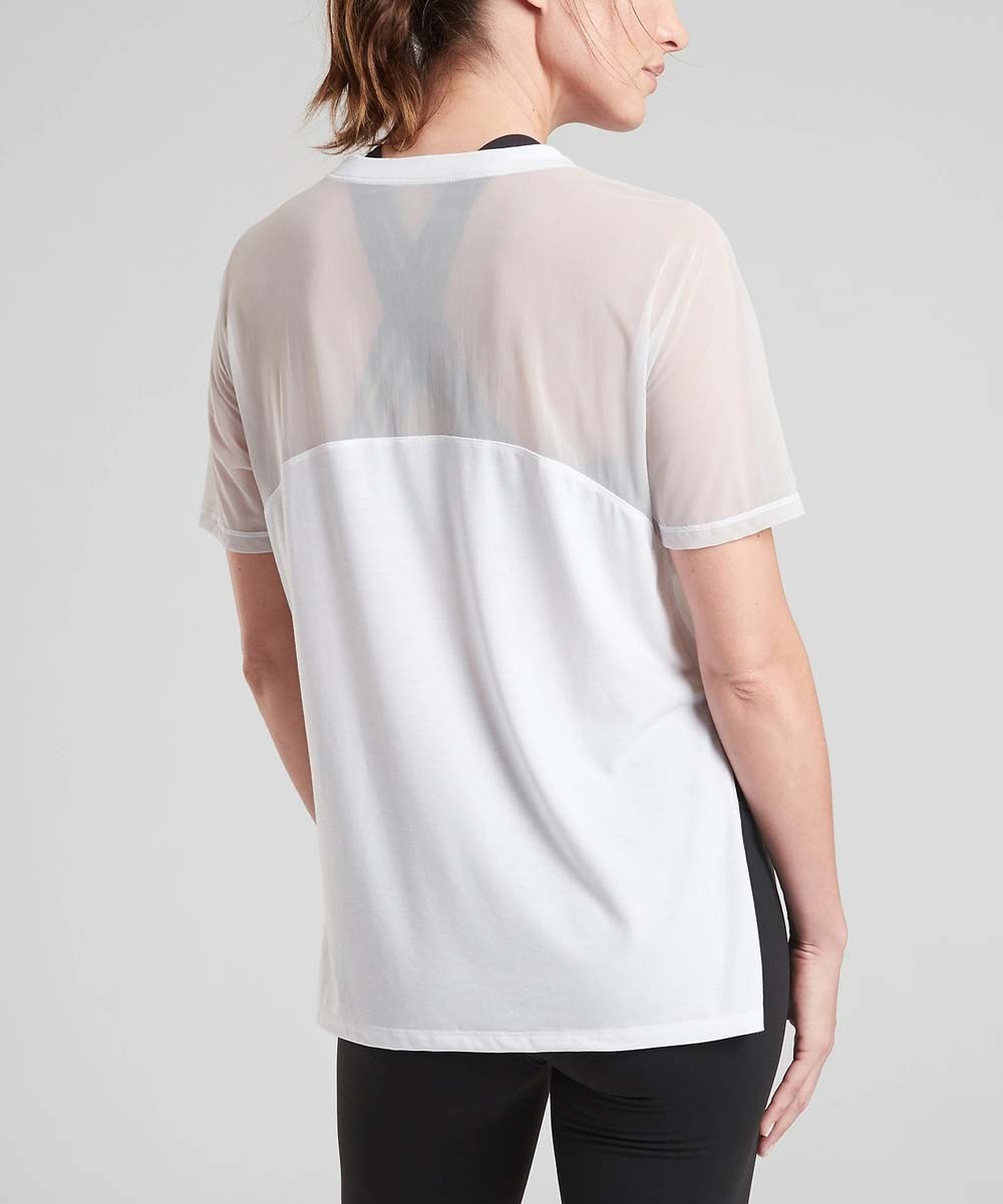 Bright White Wanderlust Hybrid Tee - Women | Zulily