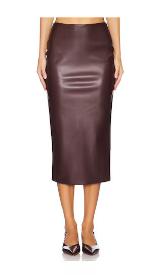 Eddie Skirt in Burgundy | Revolve Clothing (Global)