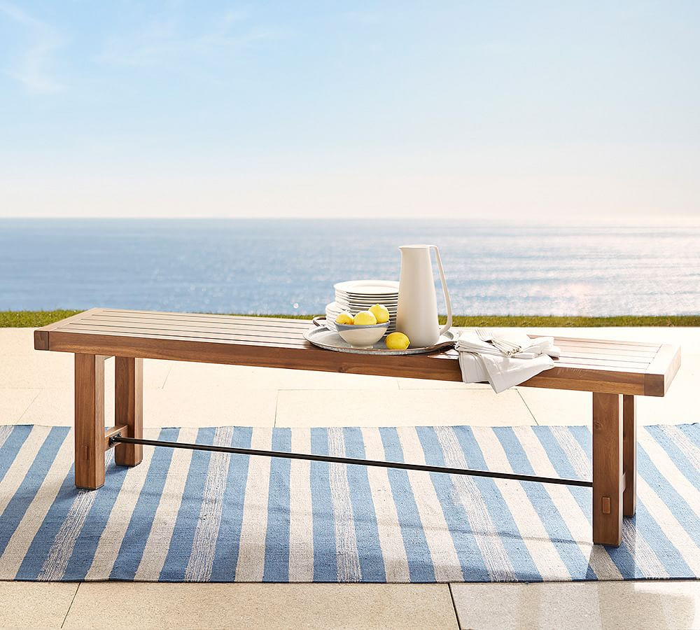 Abbott Acacia Outdoor Dining Bench (72") | Pottery Barn (US)