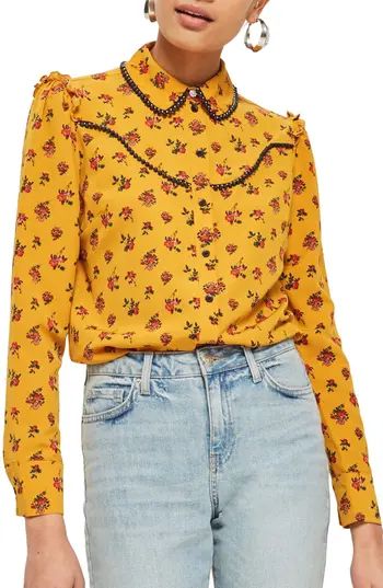 Women's Topshop Rodeo Floral Retro Shirt | Nordstrom