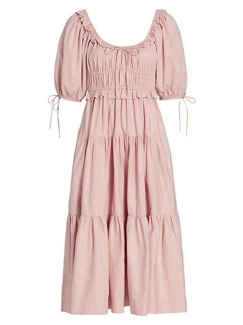 Brielle Tiered Midi Dress | Saks Fifth Avenue
