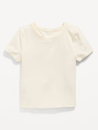 Fitted Crew-Neck T-Shirt for Girls | Old Navy (US)