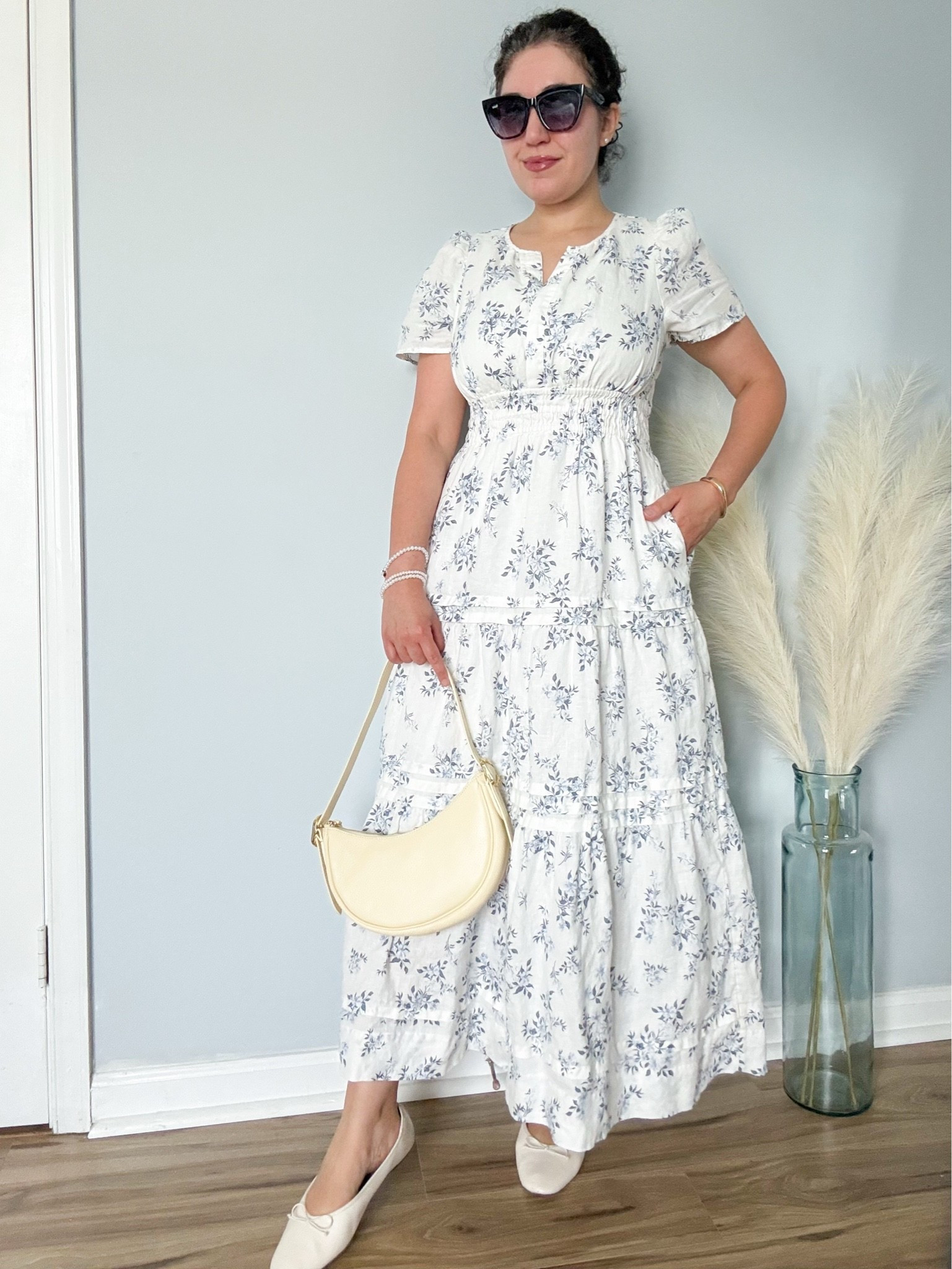 Summer dresses, vacation outfit, europe trip outfit, floral dress, maxi dress, white dress, linen dress, butter yellow bag

#LTKootd #LTKOver40 #LTKTravel