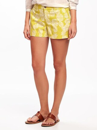 Mid-Rise Patterned Everyday Shorts for Women (3 1/2") | Old Navy US
