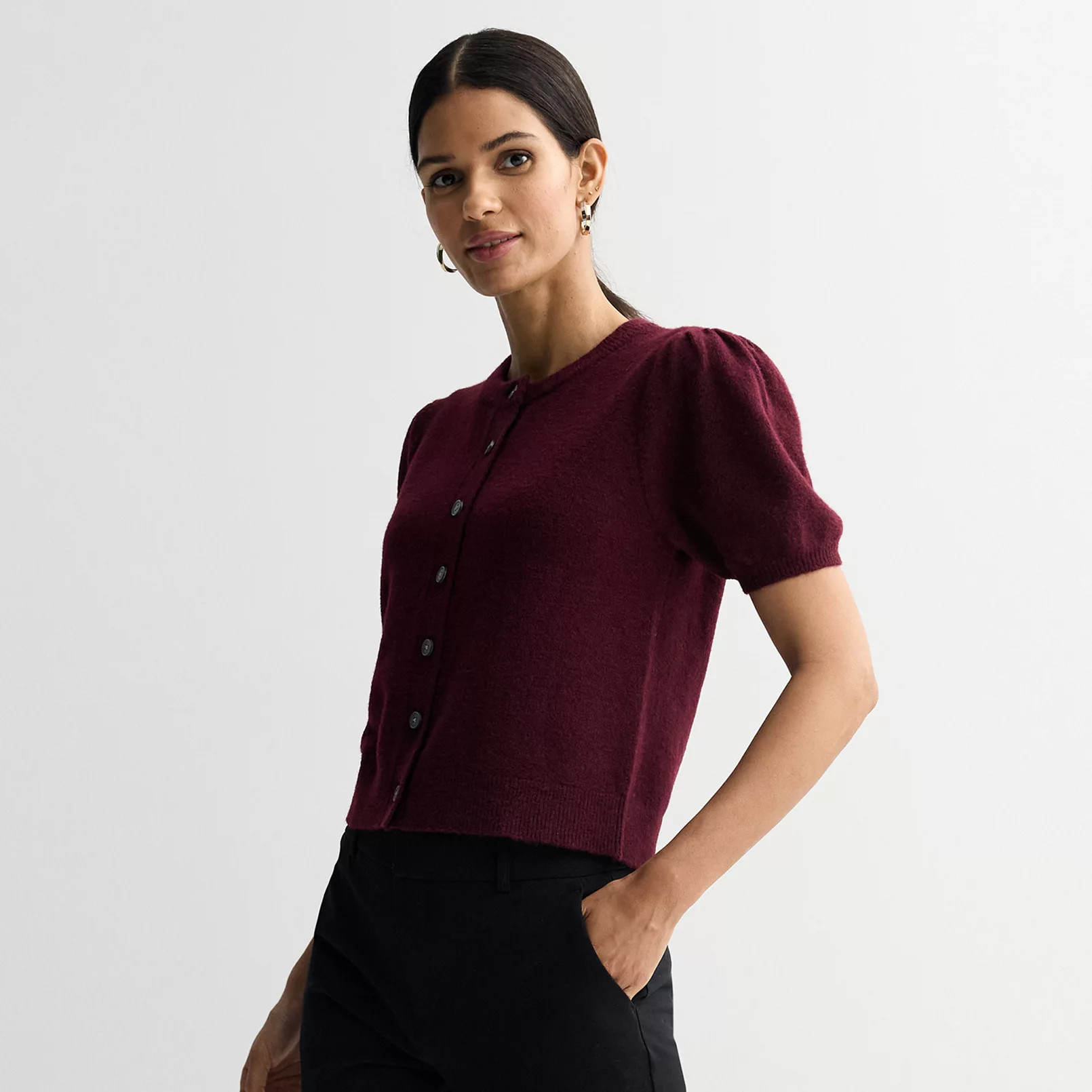 Women's Nine West Short Sleeve Cardigan | Kohl's