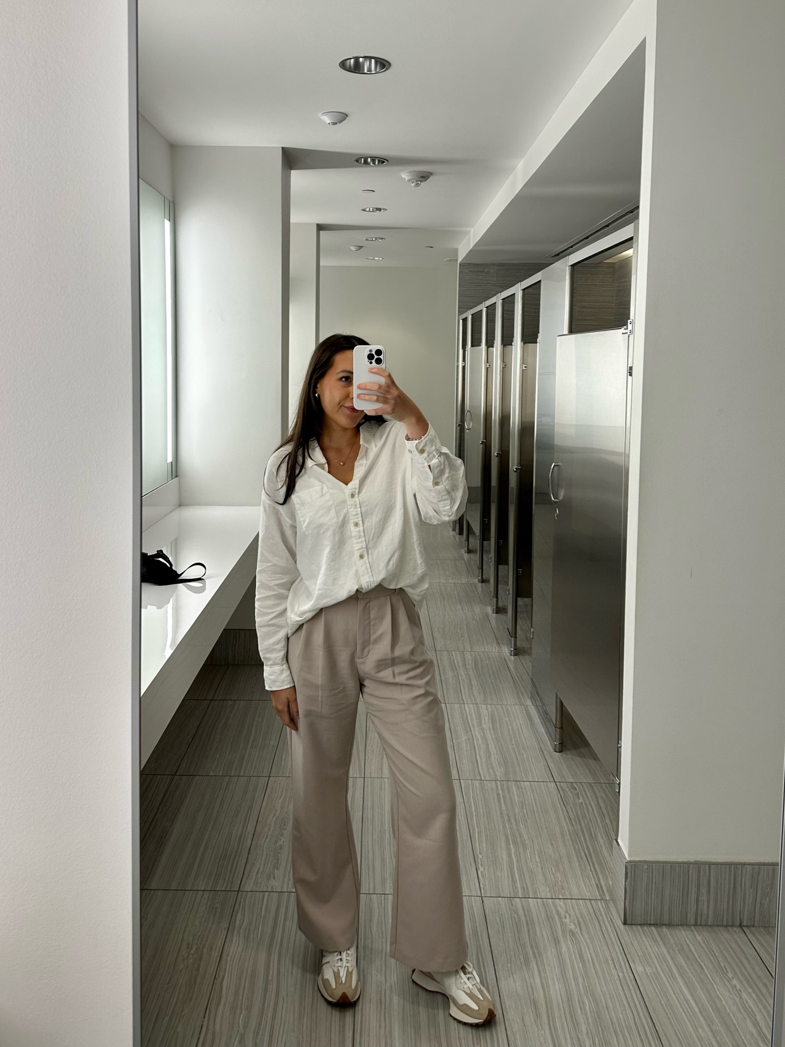 Work OOTD 

Comfy pants & comfy shoes!! 

Fall dressing, work wear, new balance outfit, business casual, Abercrombie tailored pants, oversized blouse, fall trends 

#LTKSeasonal #LTKstyletip #LTKworkwear