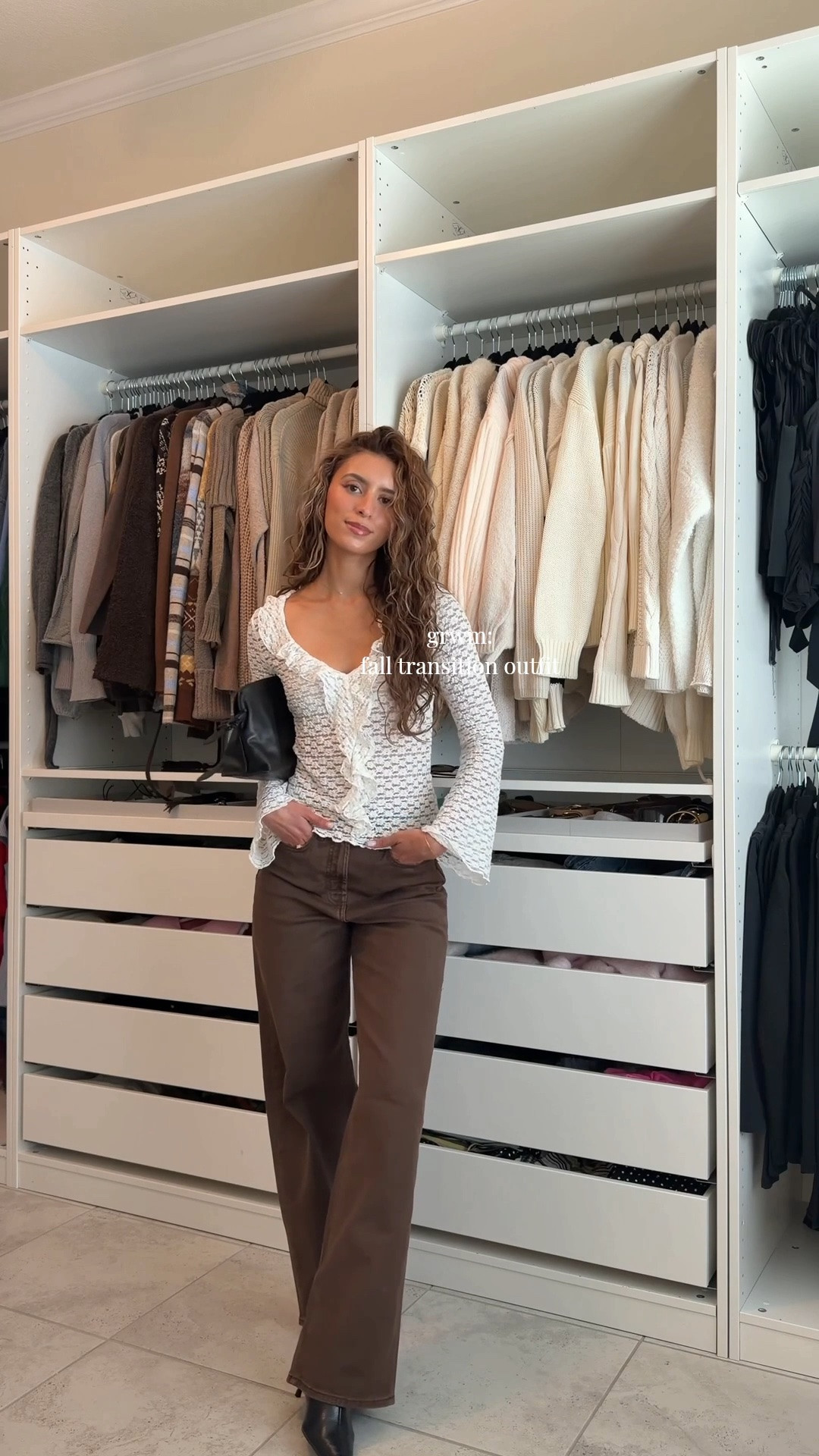 Fall transition outfit from @oldnavy love these high rise wide leg jeans for fall! (Wearing size 2 in mine) #oldnavypartner

#LTKgrwm #LTKootd