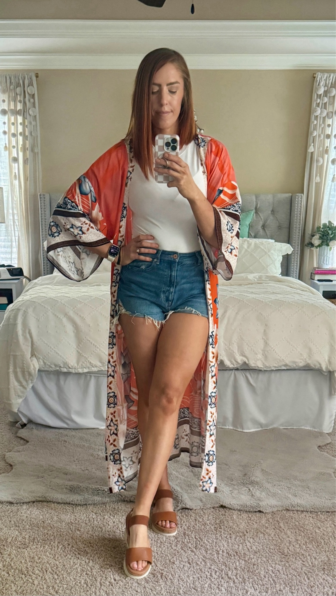 Another cute way to style this kimono! I packed this outfit for Haven conference and I love how it elevates this basic Jean shorts and t shirt look! 

#LTKFindsUnder50 #LTKSaleAlert #LTKStyleTip