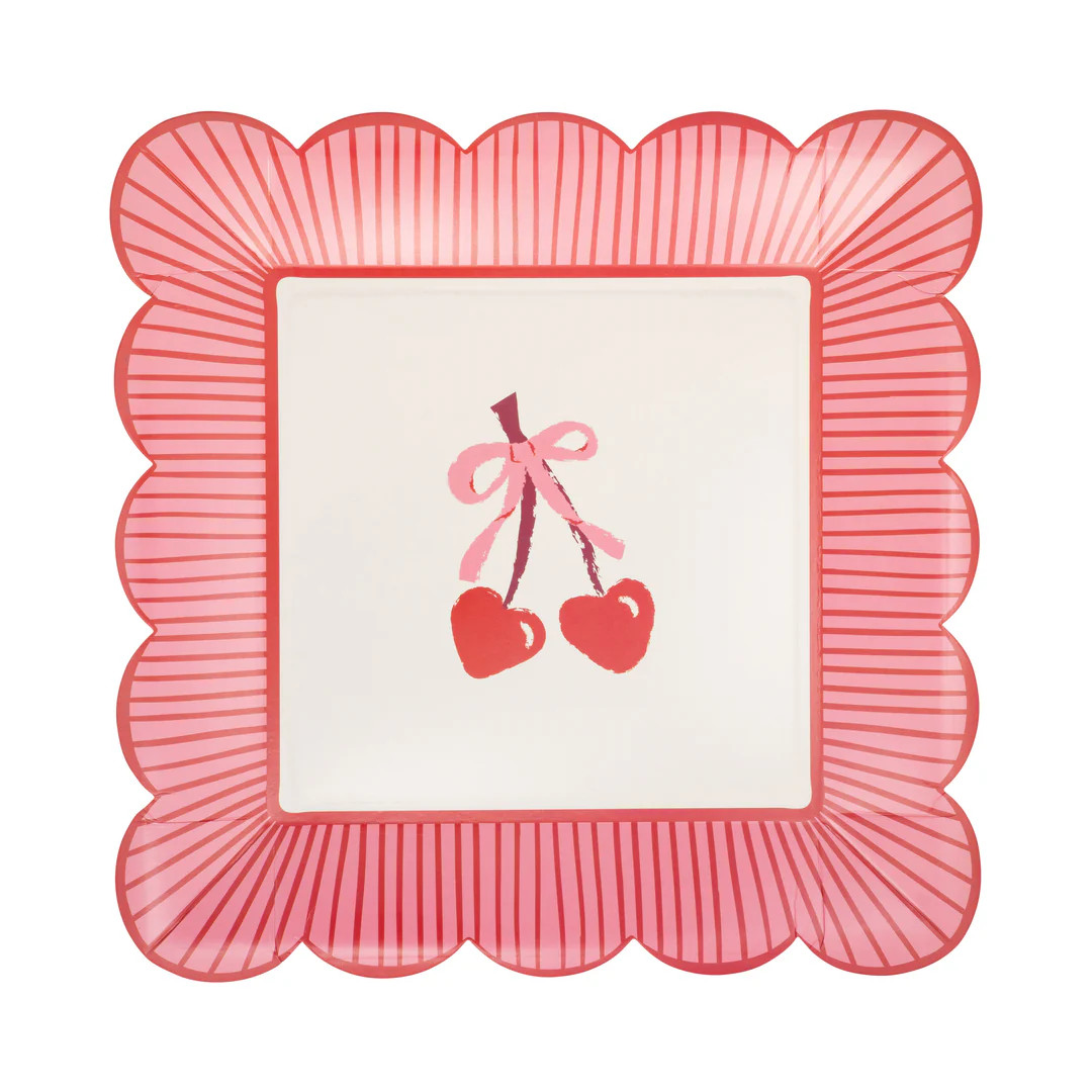 Cherry Duo Paper Plate (8 ct) | My Mind's Eye
