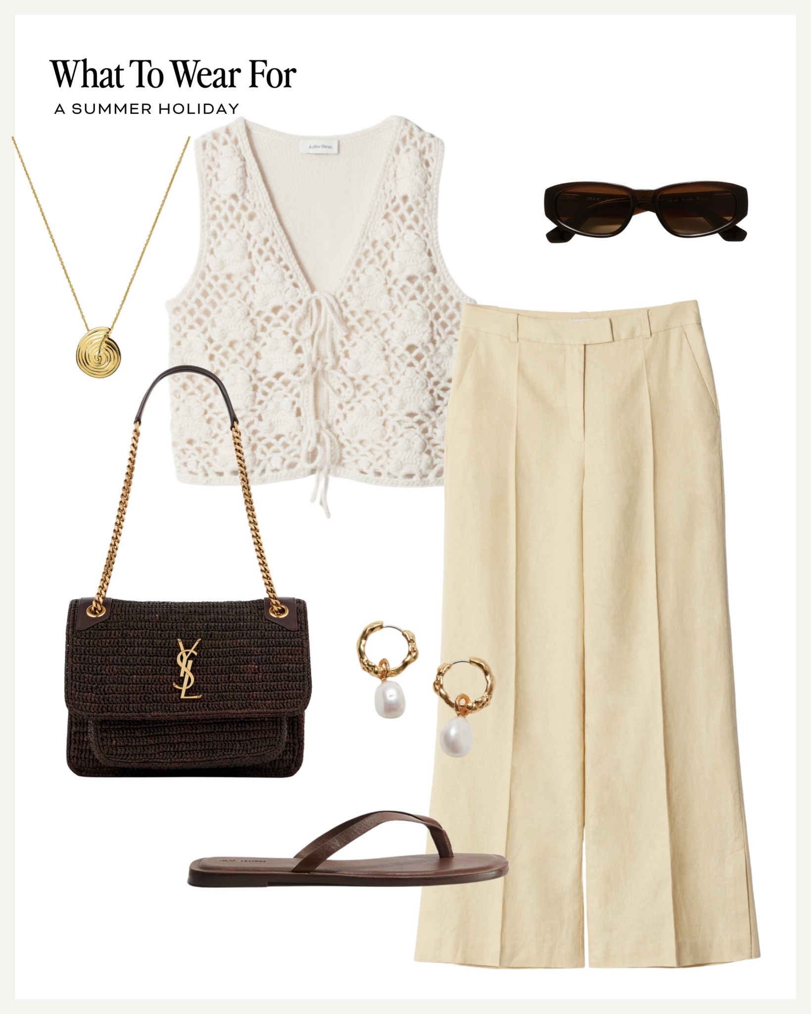 Trending: butter yellow 

Summer outfits / holiday style / saint Laurent straw bag / brown sandals 

#LTKuk #LTKstyletip #LTKsummer